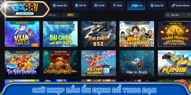 Giữ nhịp bắn ổn định để tung đạn