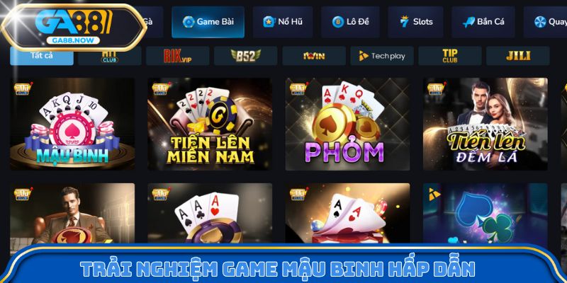 Trải nghiệm game Mậu Binh hấp dẫn 